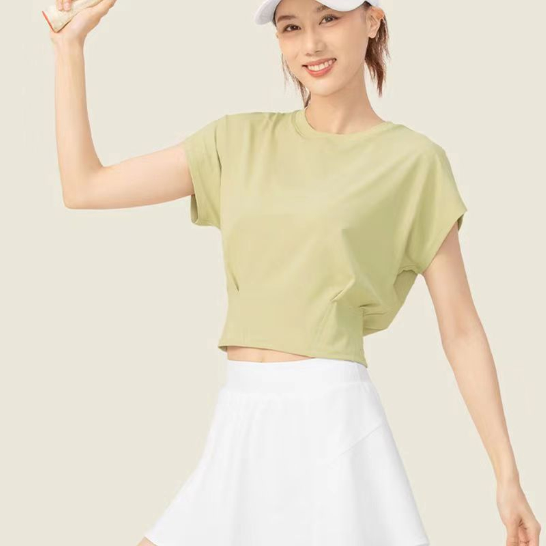 Round neck short sleeved slim fit women's Polo shirt