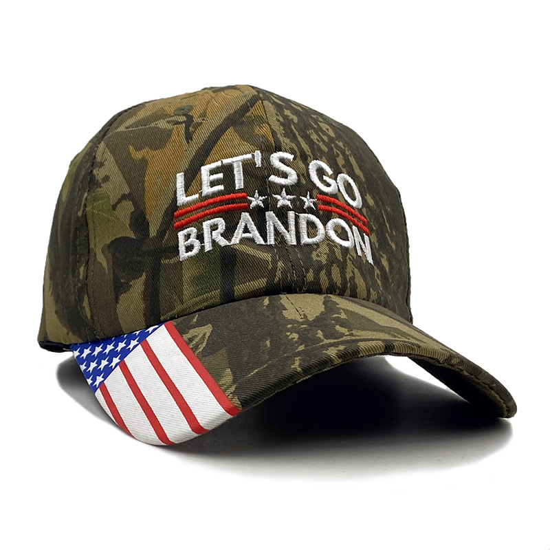 Biden LET'S GO BRANDON Embroidered Camou
